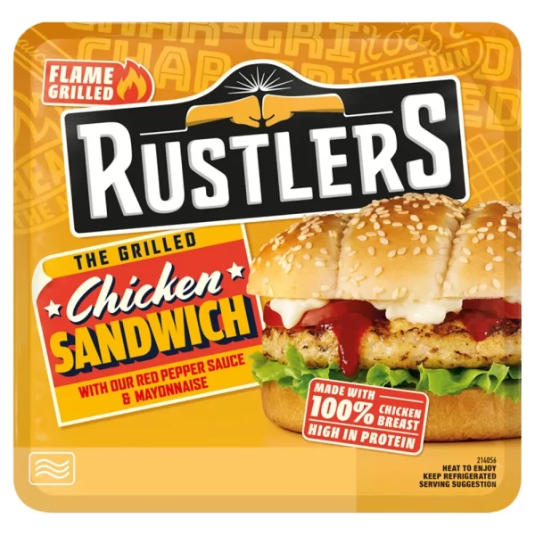 rustlers chicken sandwich 150g